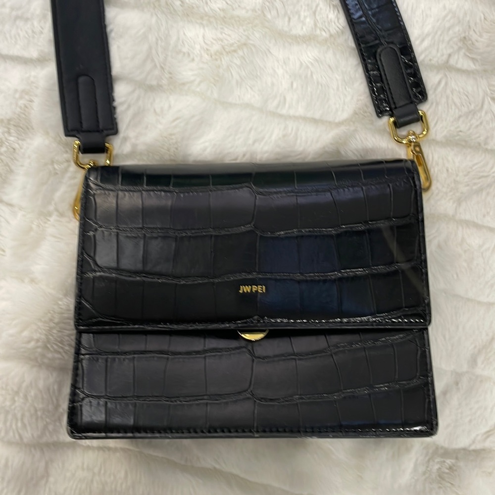 JW PEI BLACK MINI FLAP CROSSBODY!!!